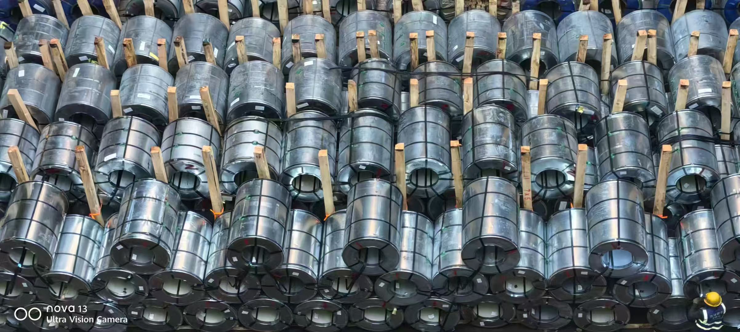 Steel coils prepared for Kenya shipment