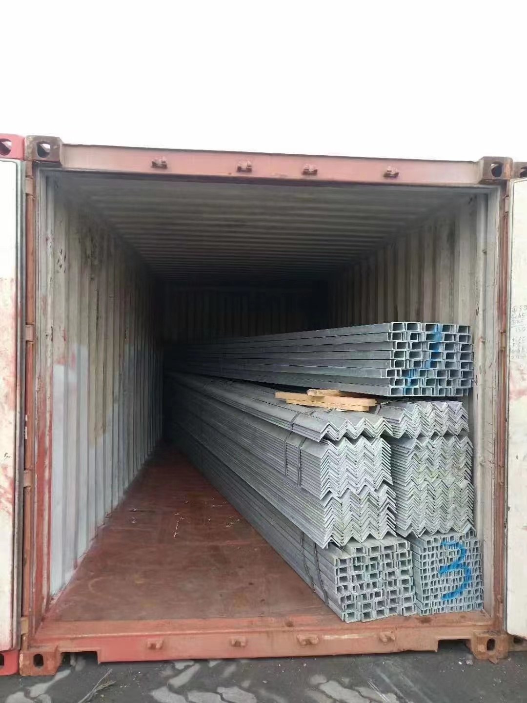 Galvanized Tube Container Loading Case