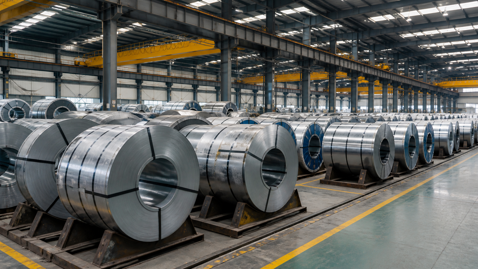 Steel coil warehouse stock for color coated sheet supply