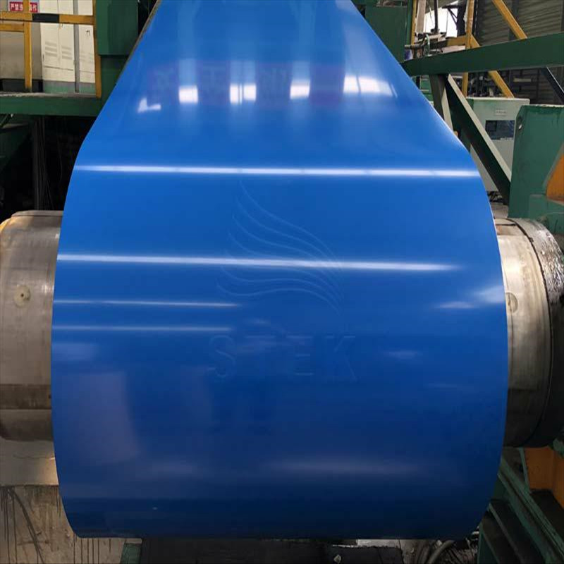 Prepainted steel coil blue stock