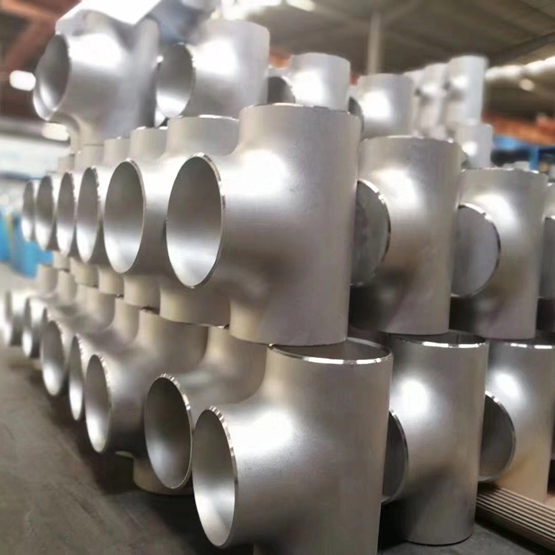 Silver butt weld tee stock
