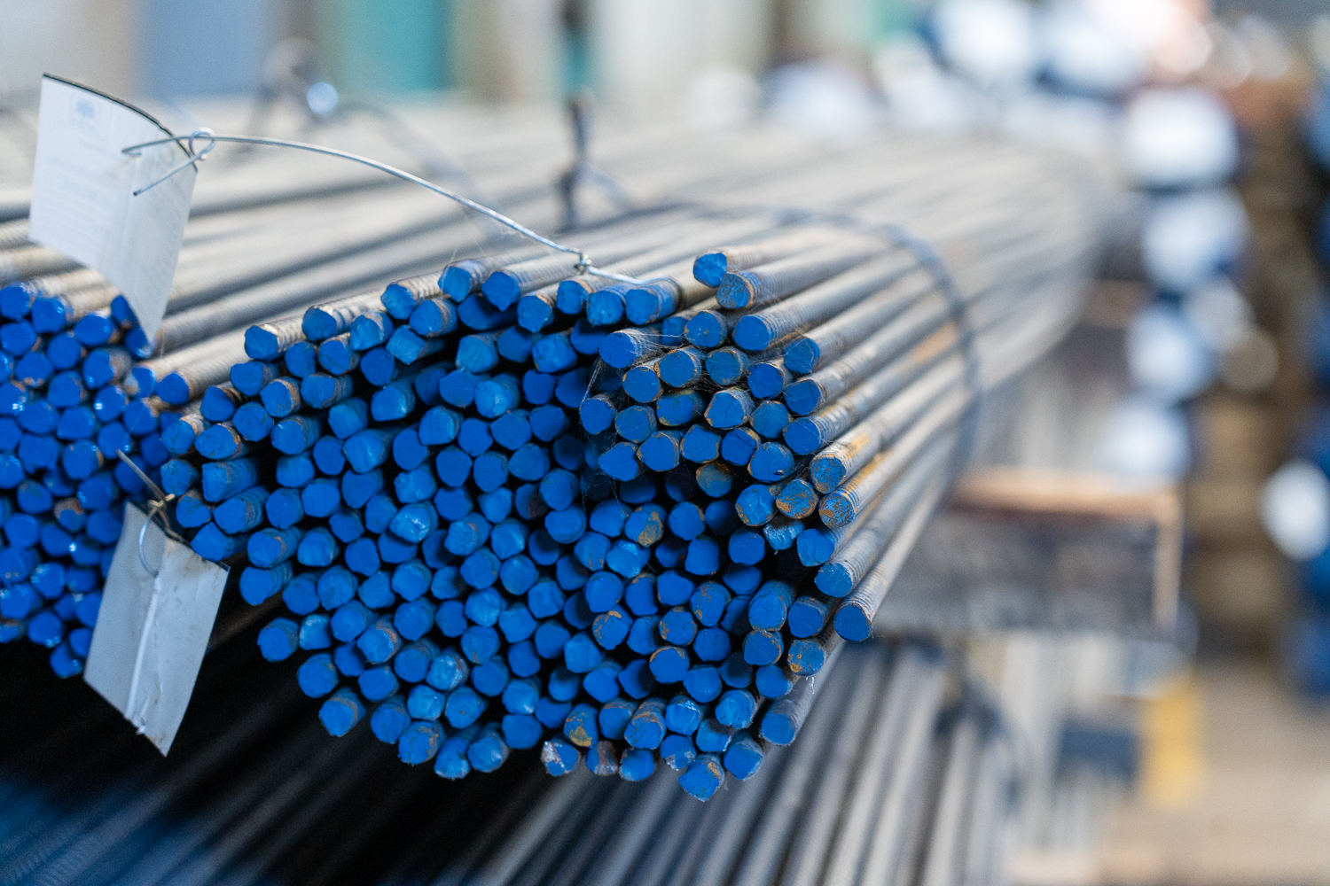Bundled rebar ends