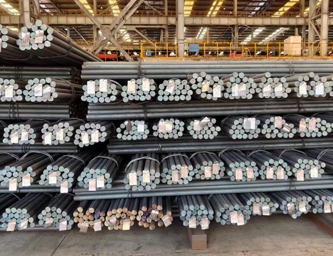 Round steel bar bundled stock