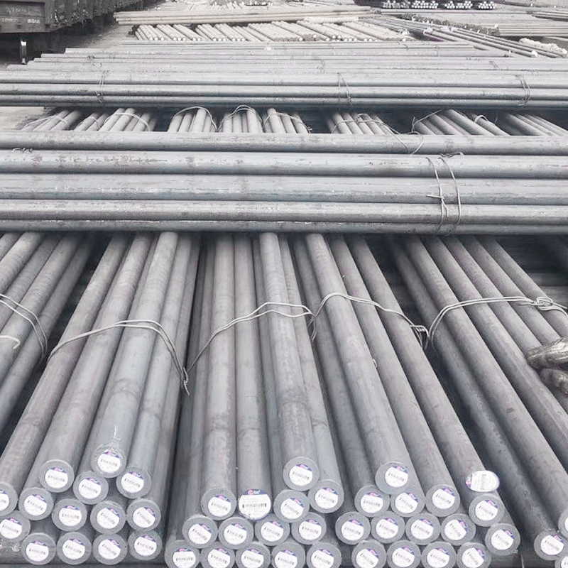 Round steel bar warehouse stock