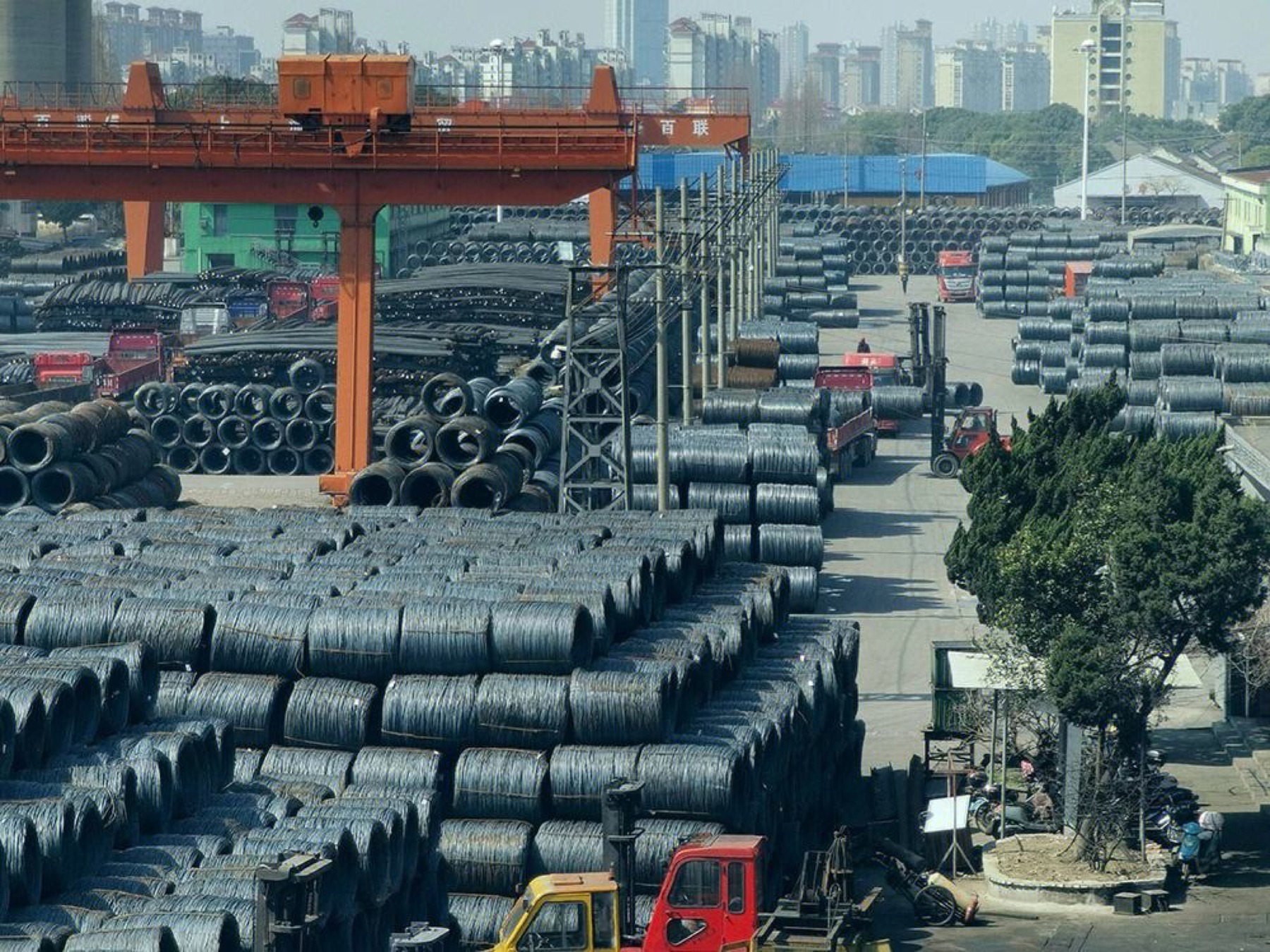 Himount Steel industrial stock yard and supply support
